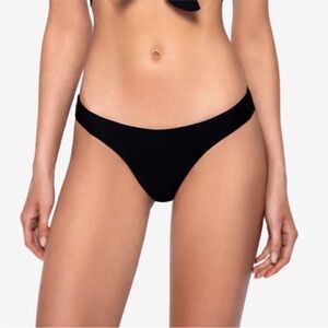 NWOT PQ Swim Black Bikini Bottom